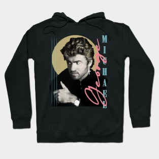 George Michael / Faded Vintage Look Design Hoodie